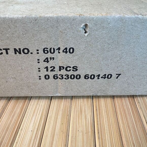 Box of 12 New 4 Inch Chip Paint Brush Light Brown 100% Pure Bristle Pro Grade - Picture 8 of 8